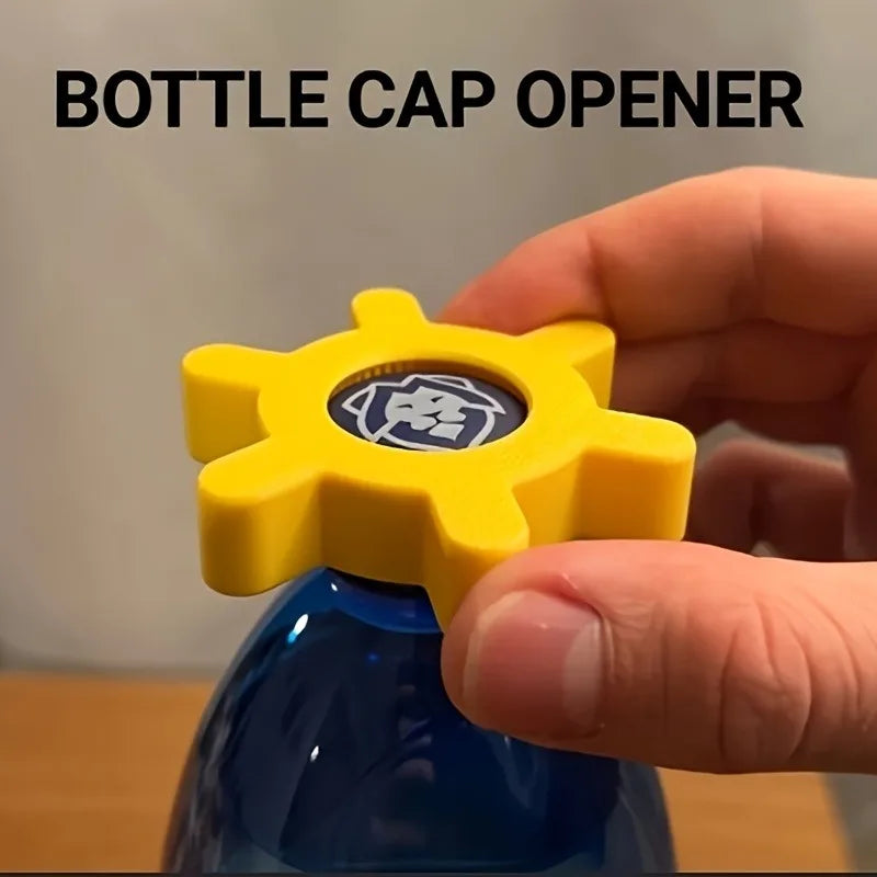 Manual Plastic Bottle Opener No Batteries Required Durable Gear Shape Zpaxo