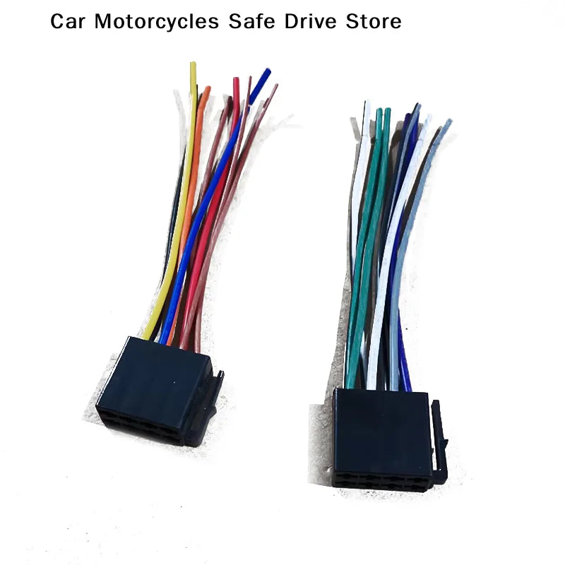 CM1 Pair Universal Adapters Wire Harness Adapter Female ISO Wiring Zpaxo