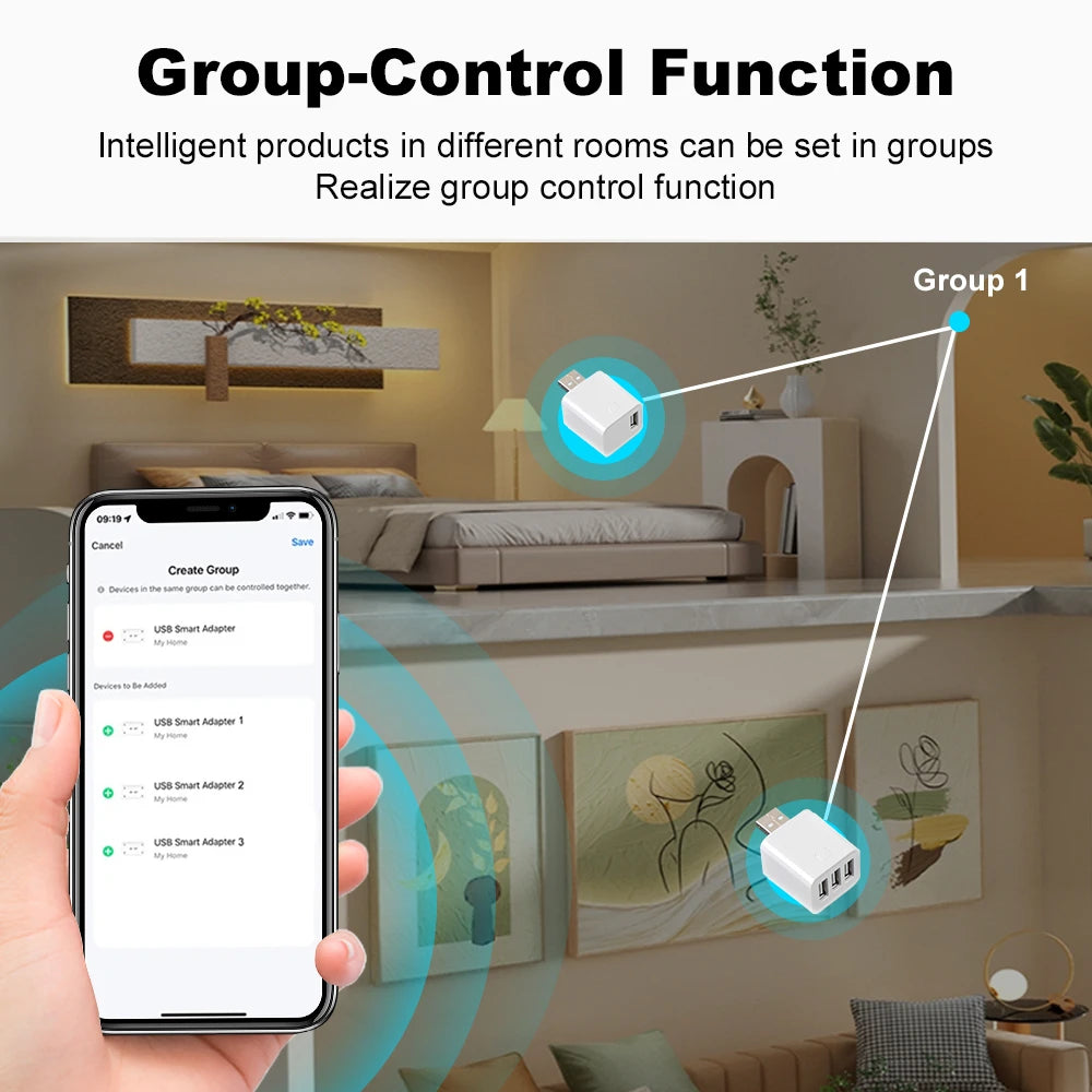 Zigbee USB Adaptor Smart Adapter Plug 1 2 3 Google Life APP Timing Zpaxo