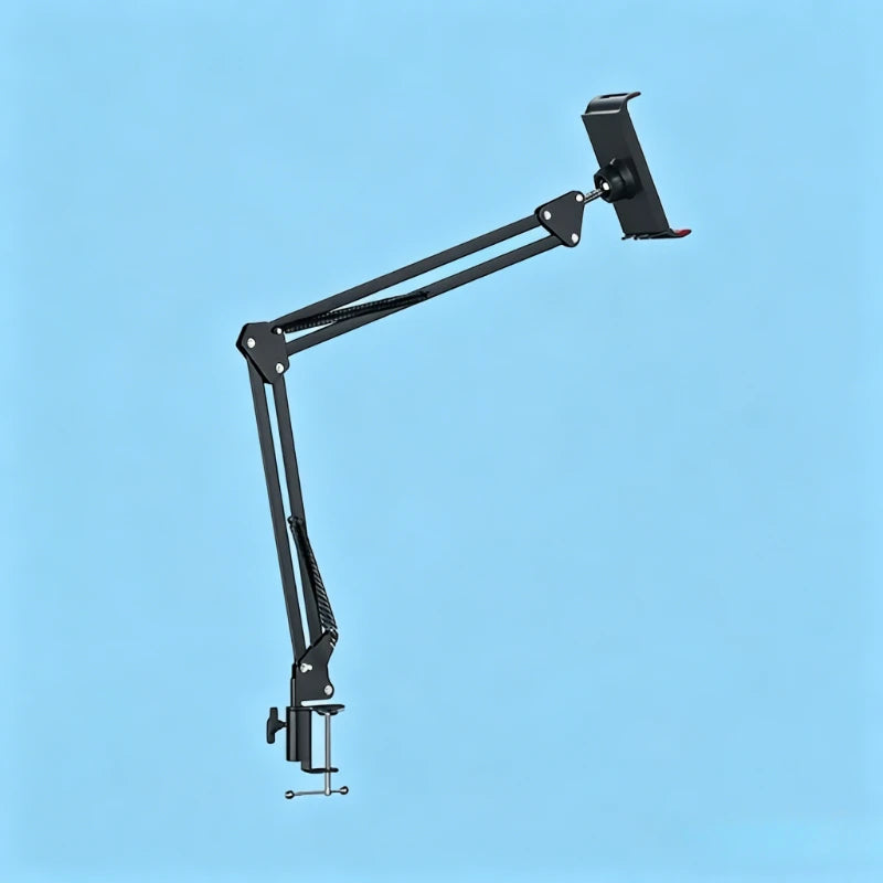 360 Rotating Metal Tablet Stand Adjustable Holder Ipad Iphone Switch Zpaxo black-1pc