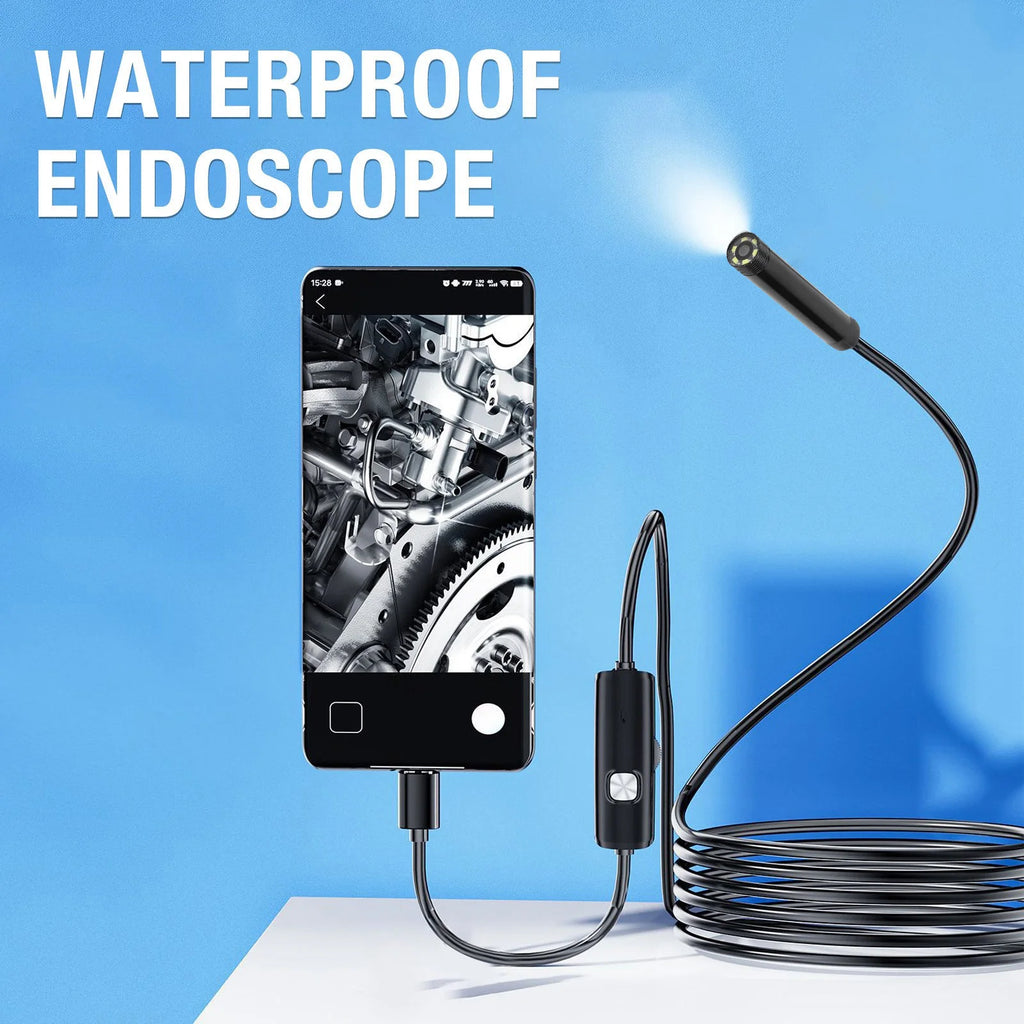 Industrial Borescope Camera Flexible 2MP Diameter 2m Cable C USB Zpaxo