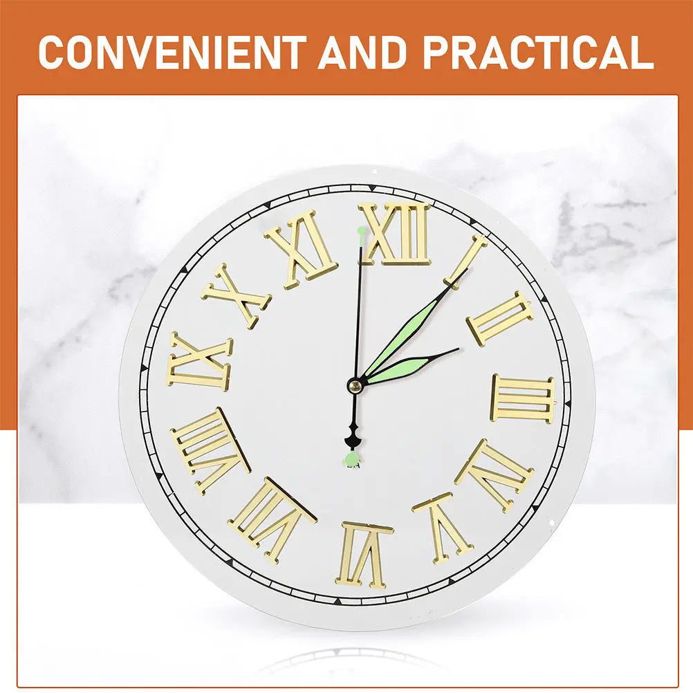 2Sets Premium Electroplated Clock Numbers Roman Numeral Making DIY Zpaxo