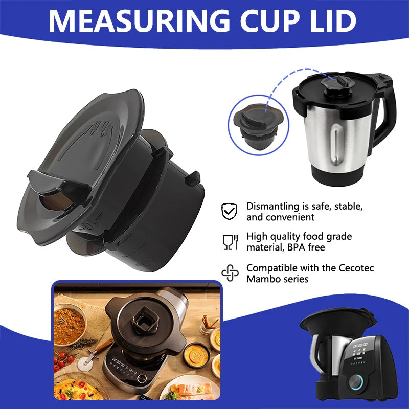 Black Measuring Cup Small Cover Cecotec Mambo Chef Machine Kitchen Zpaxo