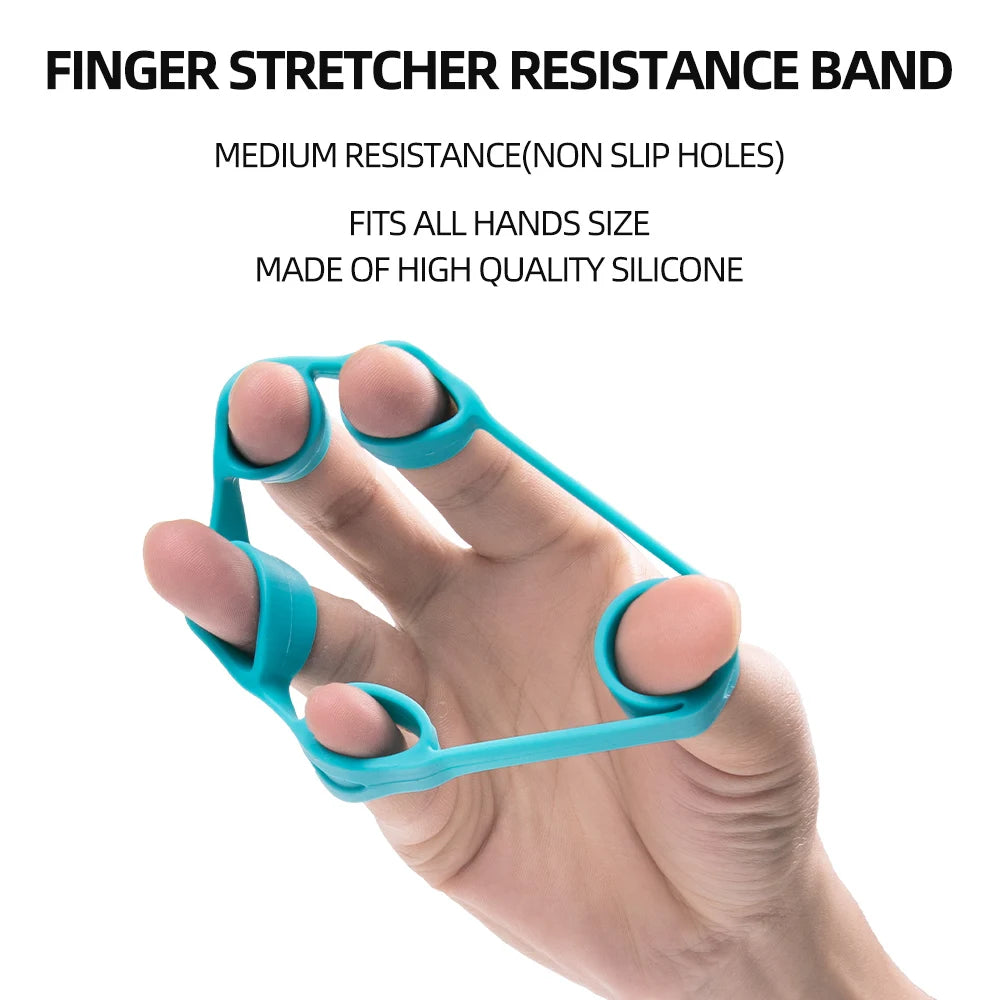 Gym Fitness Adjustable Count Hand Grip Set Finger Forearm Strength Muscle Recovery Gripper Exerciser Trainer Ball Decompression Zpaxo