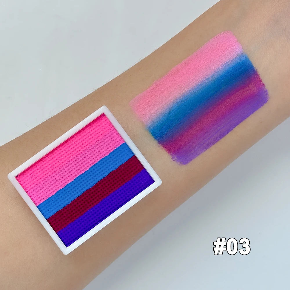Face Body Paint Makeup Rainbow Water-soluble Colorful Painting Zpaxo 03