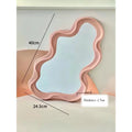 Irregular-shaped Tabletop Vanity Mirror Cloud-shaped Makeup Zpaxo pink cloud B13115B