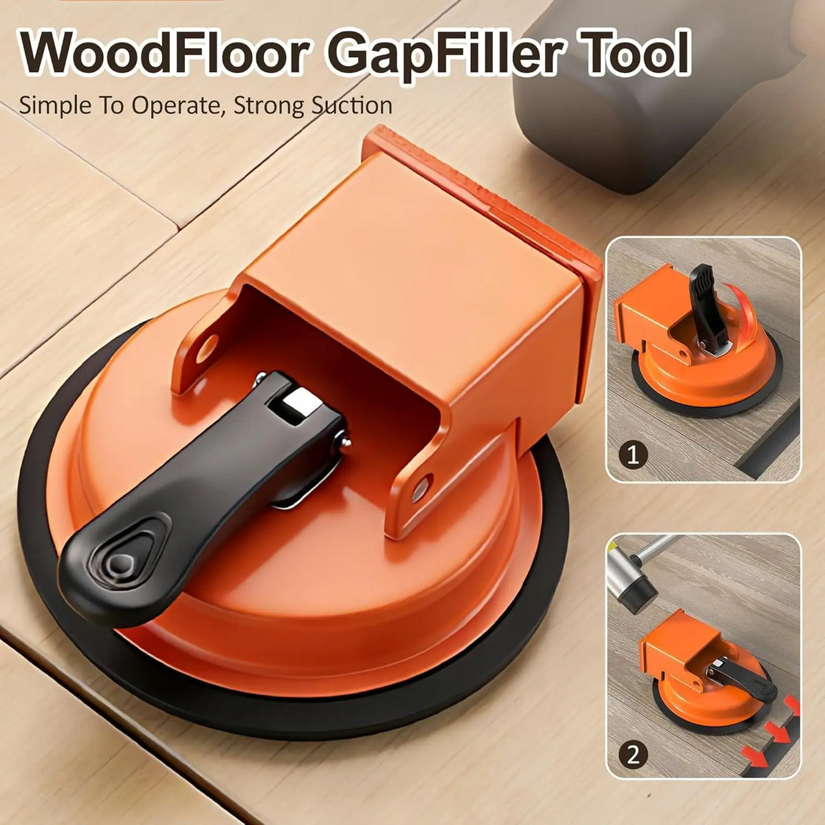 Wood Floor Gap Repair Tool Strong Suction Cup Puller Tightener Zpaxo