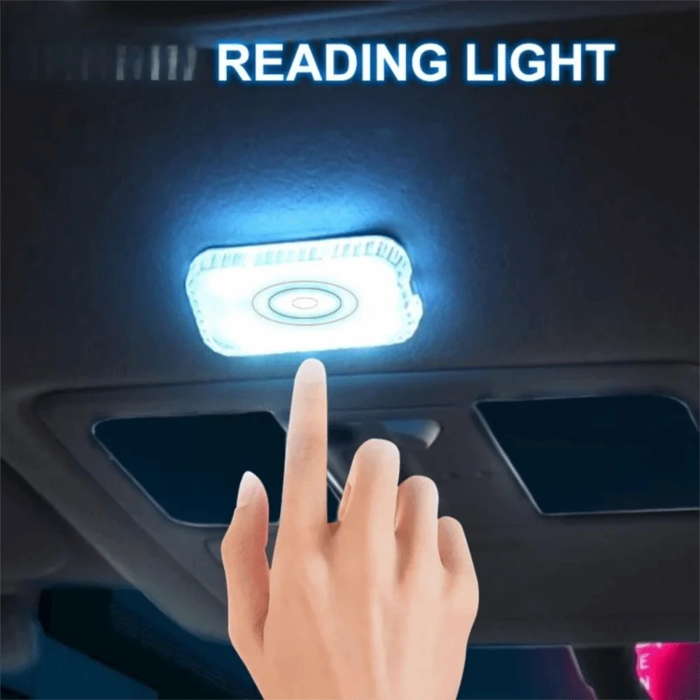 Mini LED Touch Light Car Interior Control Lighting Rechargeable Zpaxo