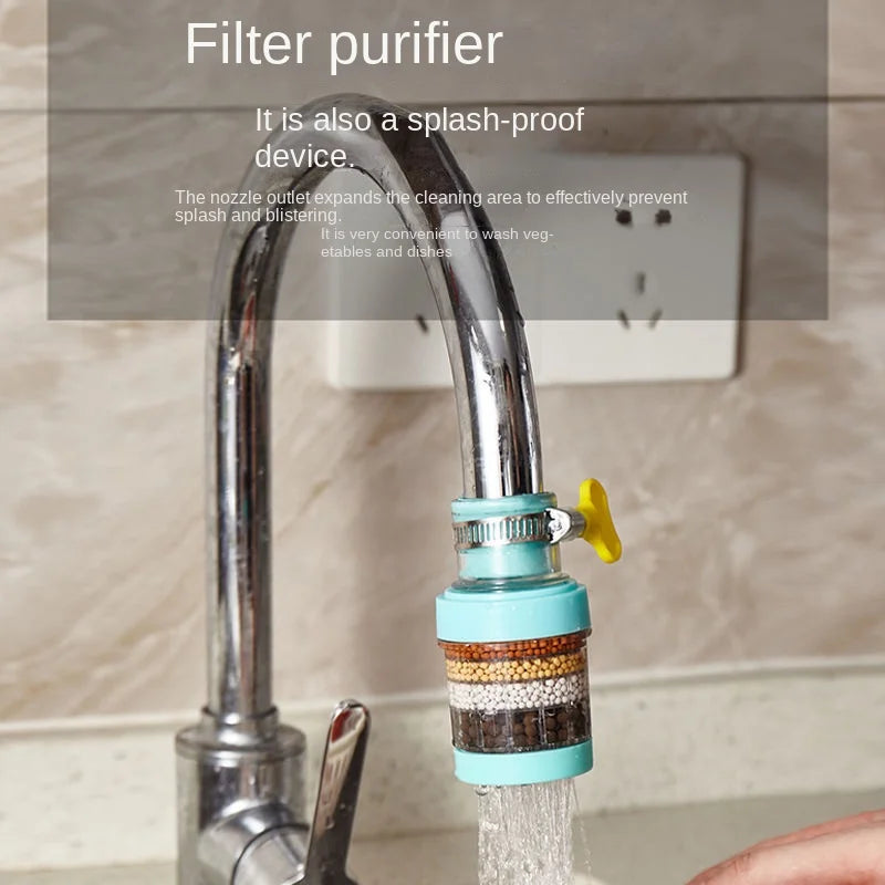 Faucet Filter Kitchen Household Water Purification Tool Six-layer Zpaxo