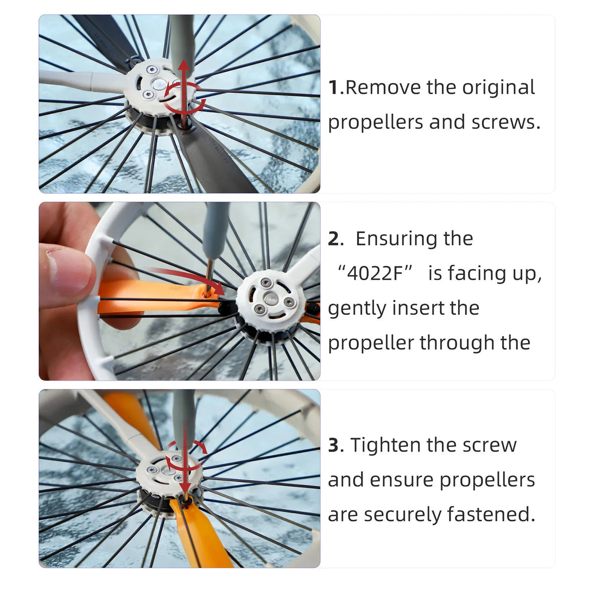 Propellers DJI Flip 4022F Colorful Propeller Quick-release Zpaxo