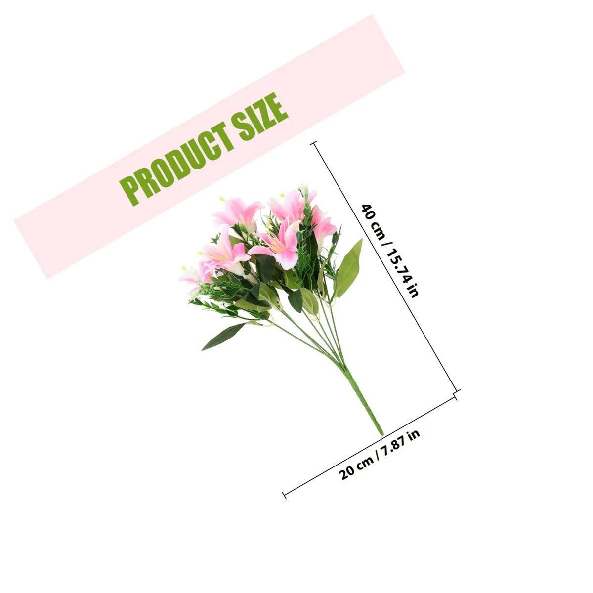 Tall Artificial Indoor Decoration Flower Fake Arrangements Floral Zpaxo Pink