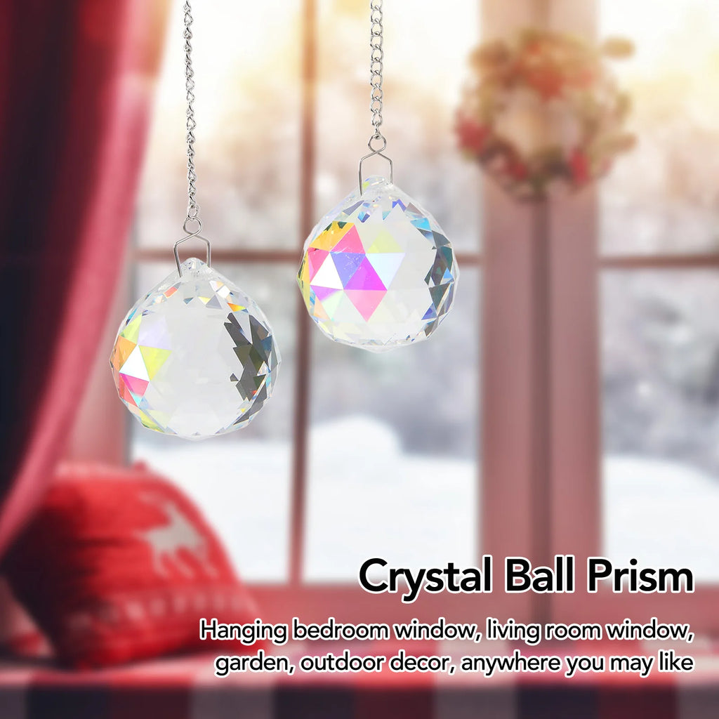 Window Rainow Maker Sparkling Decorative Hanging Crystal Ball Prism Zpaxo