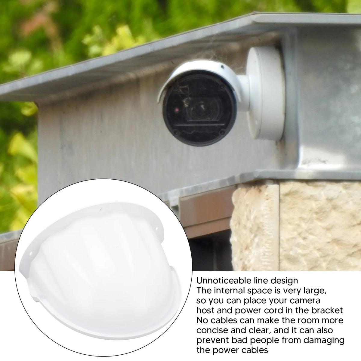 Protective Cover ABS Plastic Sunshade Rain Outdoor Surveillance Camera Zpaxo