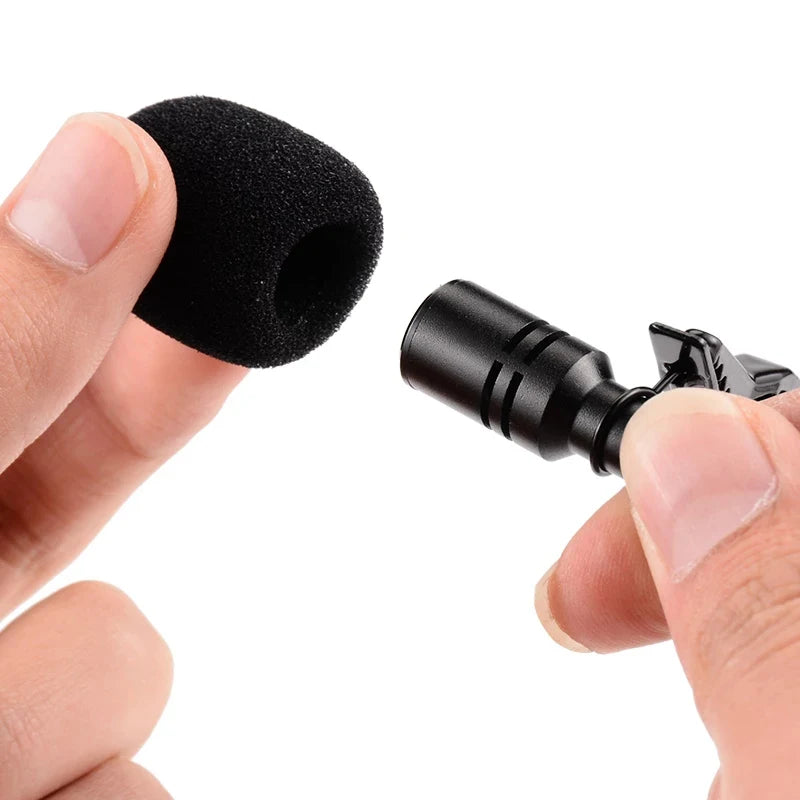 3.5mm Lavalier Mini Microphone USB Type C Clip-on Microfon Condenser Lavalier Tie Clip Mikrof For Cell Smartphone PC Laptops Mic Zpaxo