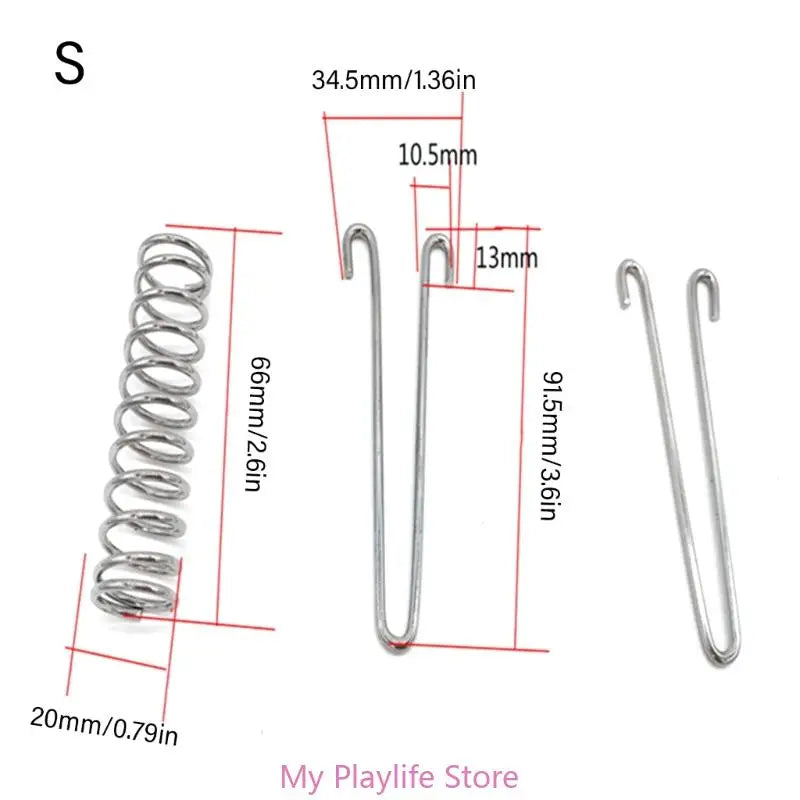 1pc Heavy Duty Tension Springs Dog Collars Compression Spring Stainless Steel Pet Leash Shock Absorption Buffer Springs Zpaxo