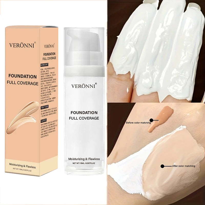 White Liquid Foundation Blending Pure-15ml Silky Creamy Matte Long-Wearing Transfer-Resistant for Stage Cosplay Halloween Makeup Zpaxo