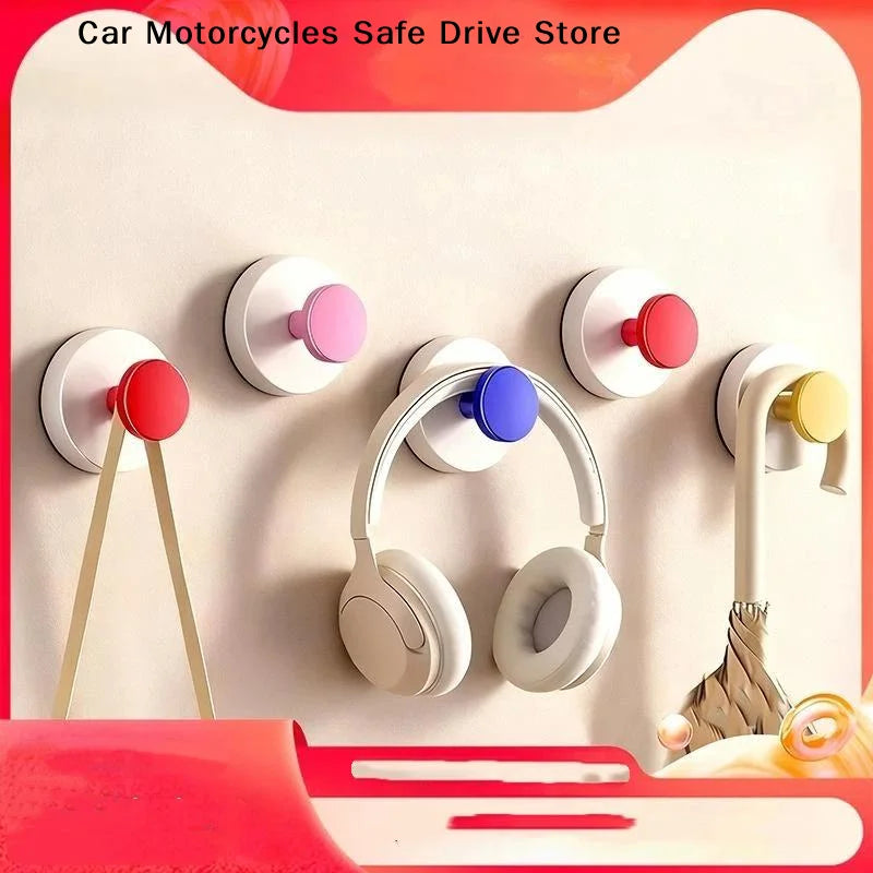 MCute Colorful Strong Suction Cup Hook No Punching Bathroom Kitchen Zpaxo