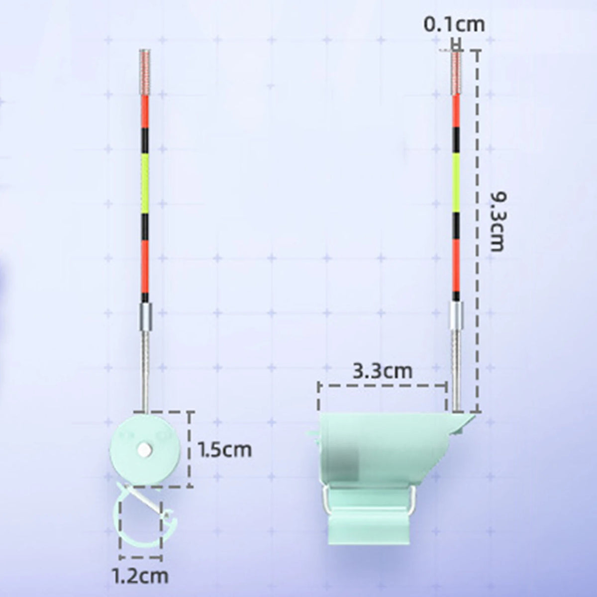 Night Fishing Float Bite Alert Sensitivity Rod Tip Detection Zpaxo