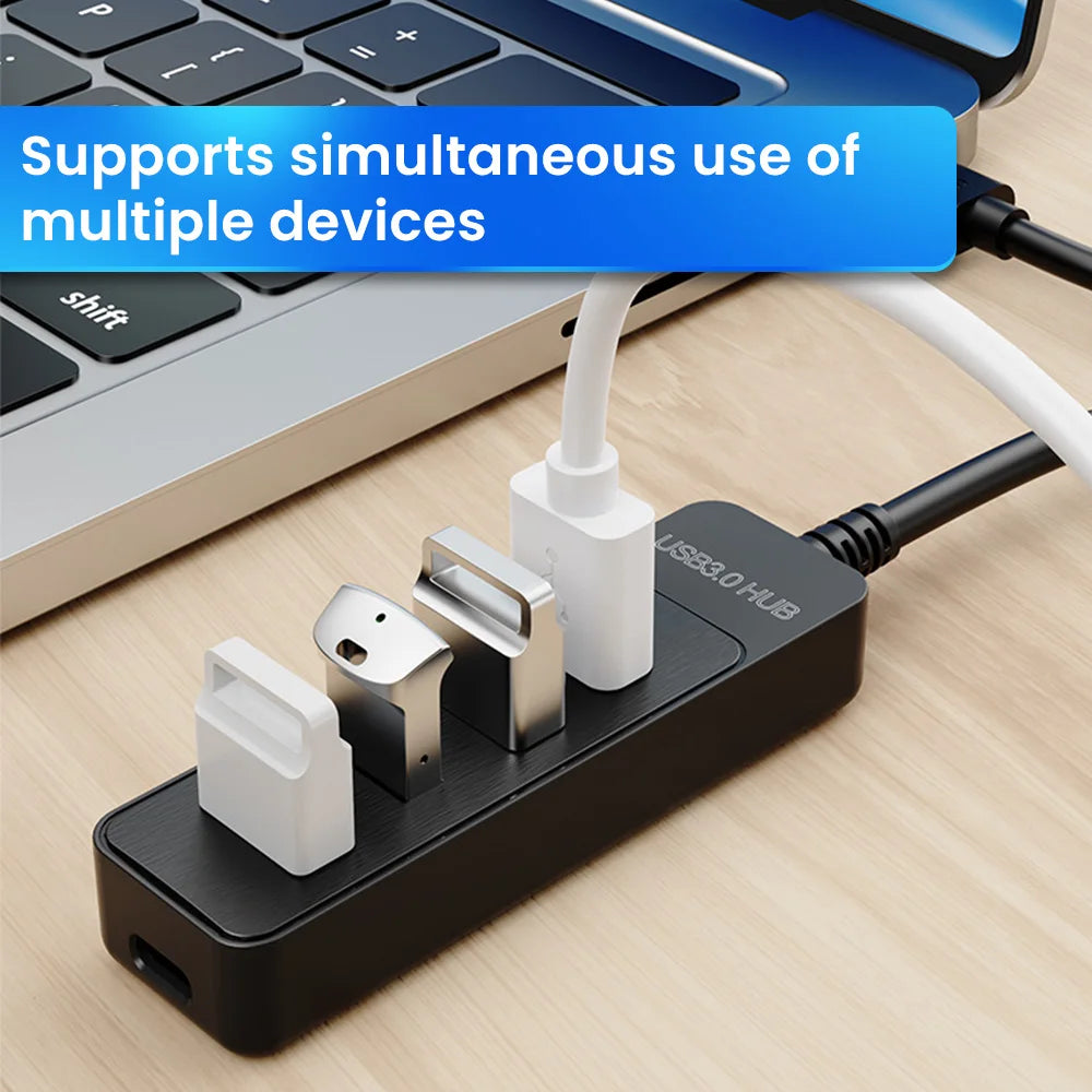 4 Ports USB 3 0 HUB Splitter Speed Multi 2 Adapter Expander Cable Zpaxo