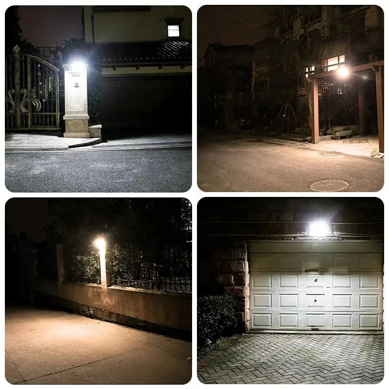 Outdoor Solar Wall Lights Waterproof Sensor Remote Control 4 Modes Zpaxo