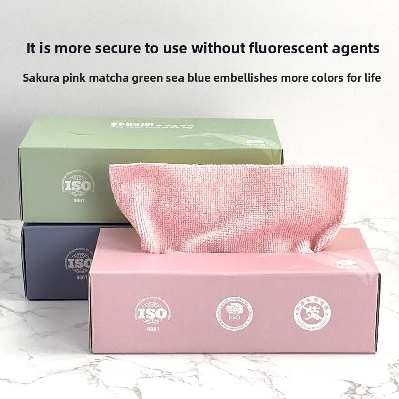 Microfiber Pull Out Disposable Kitchen Towels Absorbent Cleaning Zpaxo