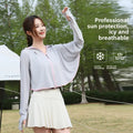 Women's Ice Silk Sun Protection Jacket Spring Summer UV-Blocking Zpaxo Grey-A-1PC 40-80KG