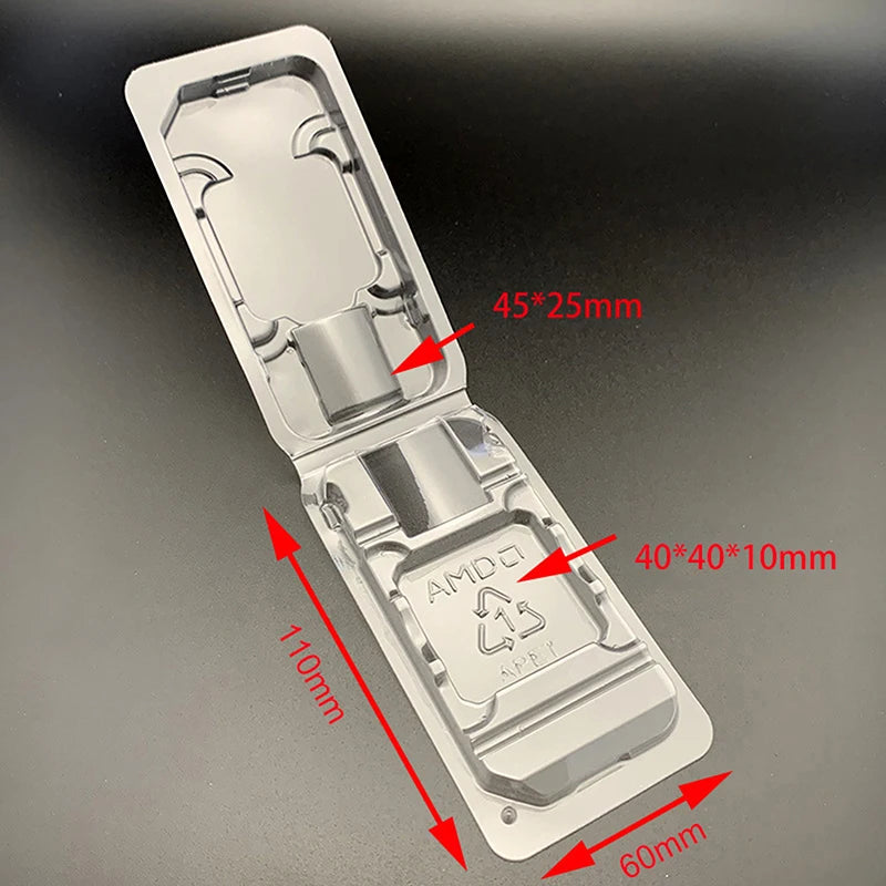 CPU Clamshell Tray Box AMD Case Holder Protection PVC Waterproof 754 Zpaxo For AMD
